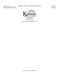 Form PPS5350 Agency Consent to Adoption of Minor Child - Kansas, Page 2