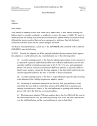 Appendix 5Y Letter to Parents Considered at a Bis - Kansas