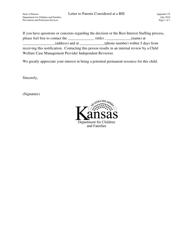 Appendix 5Y Letter to Parents Considered at a Bis - Kansas, Page 2