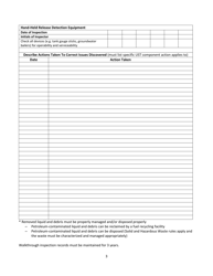 Monthly and Annual Periodic Operation and Maintenance Walkthrough Inspection Checklist - Louisiana, Page 3