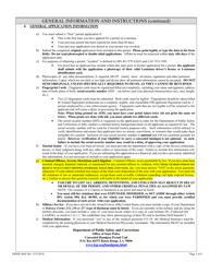 Form DPSSP4645 Louisiana Concealed Handgun Permit Application - Louisiana, Page 2