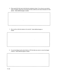 State Systemic Complaint Investigation Request Form - Maine, Page 2