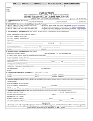 Form HHE609 &quot;Retail Tobacco Sales License Application&quot; - Maine