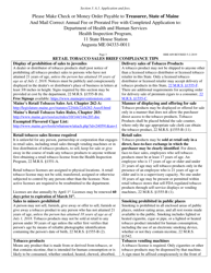 Form HHE609 Retail Tobacco Sales License Application - Maine, Page 4