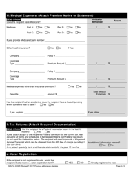 Form DHS/FIA9709R Long-Term Care/Waiver Medical Assistance Redetermination Application - Maryland, Page 11