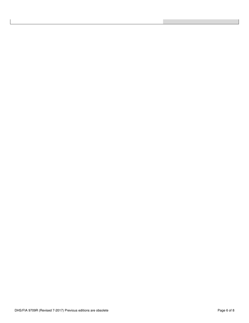 Form DHS / FIA9709R Long-Term Care / Waiver Medical Assistance Redetermination Application - Maryland, Page 8