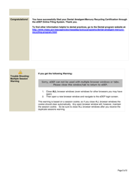 Instructions for Dental Amalgam / Mercury Recycling Certification Form - Massachusetts, Page 8