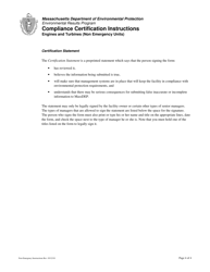 Instructions for Return to Compliance Plan - New Engines &amp; Turbines (Non-emergency) - Massachusetts, Page 4