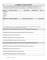 Application for Wastewater Treatment Plant Operator Status Change Form - Massachusetts, Page 2