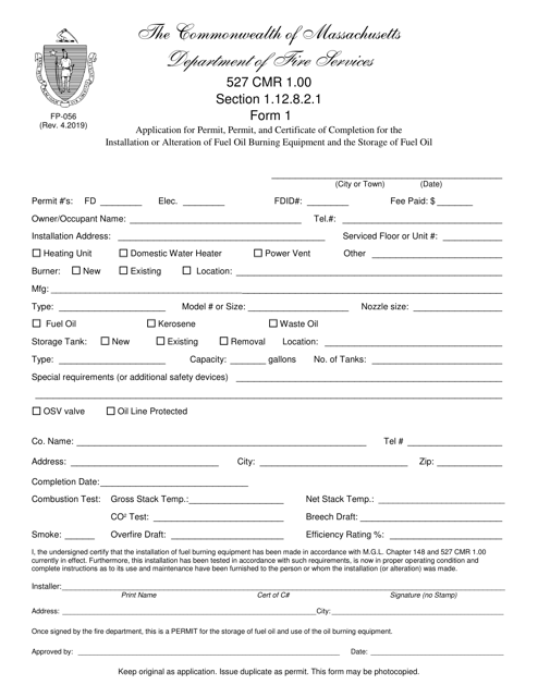 Form FP-056 (1)  Printable Pdf