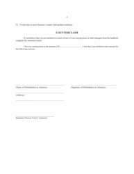 Form 2 Summary Process Answer - Massachusetts, Page 3