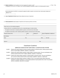 Form MAB105 Application for Intrastate Medical Waivers to Operate Class a, B, or C Commercial Motor Vehicles - Massachusetts, Page 3