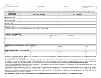 Form 5657 Reappraisal Status Report - Michigan, Page 2