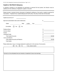 Form FIS1017 Application for Trust Powers - Michigan, Page 11