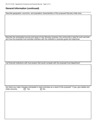 Form FIS1017 Application for Trust Powers - Michigan, Page 4