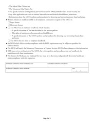Form DHS-6372-ENG Deficit Reduction Act (Dra) Assurance Statement for Mcos - Minnesota, Page 2