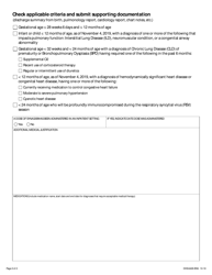 Form DHS-6428-ENG Mhcp Synagis Authorization Form - Minnesota, Page 2
