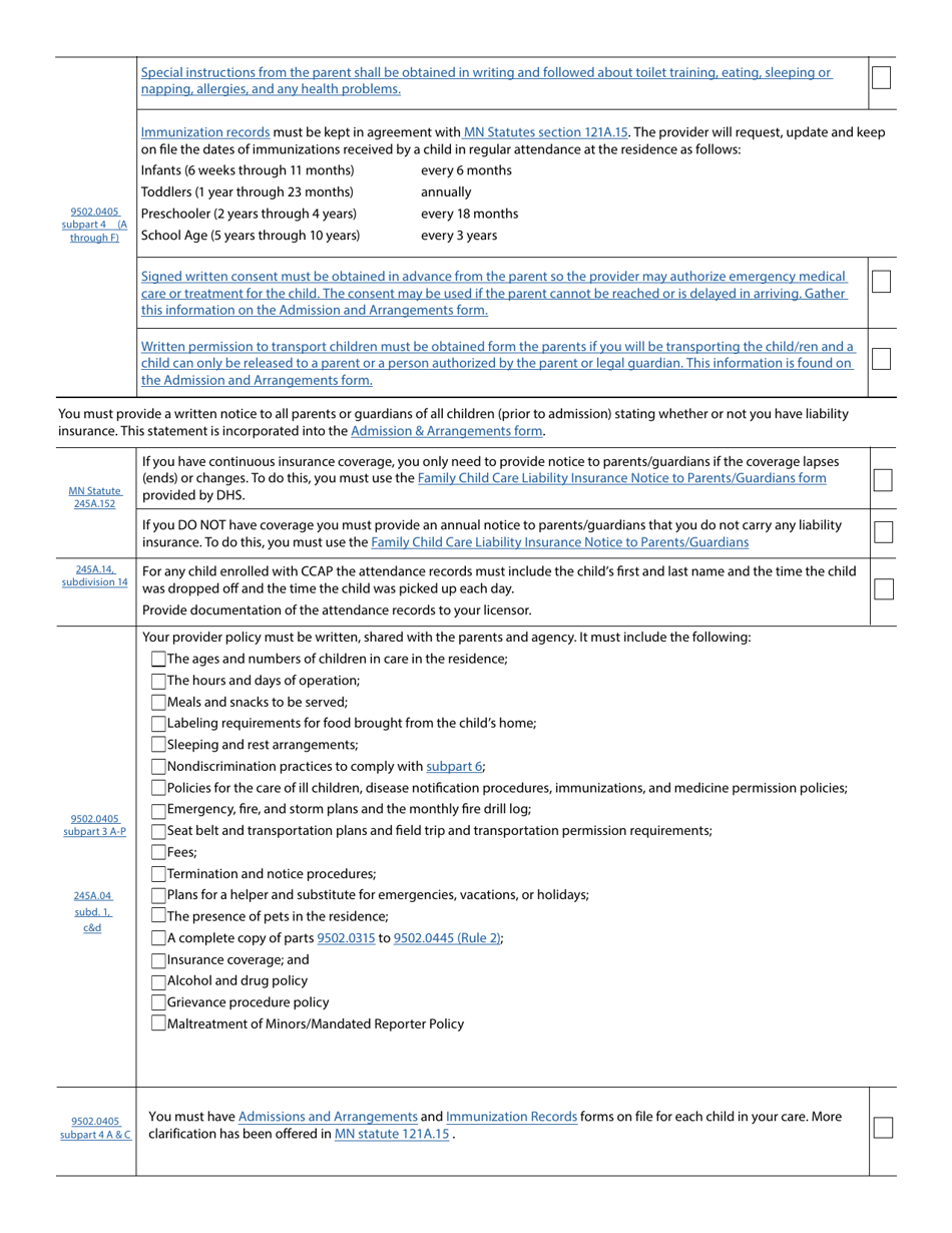 Form DHS-7775-ENG Licensing Requirements Family Child Care - Minnesota, Page 4