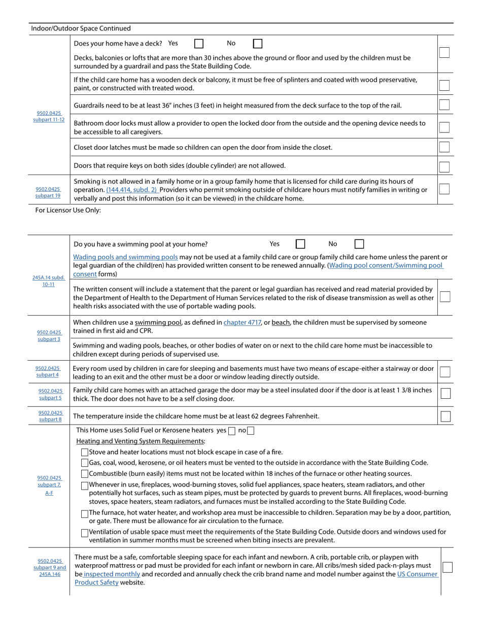Form DHS-7775-ENG Licensing Requirements Family Child Care - Minnesota, Page 8