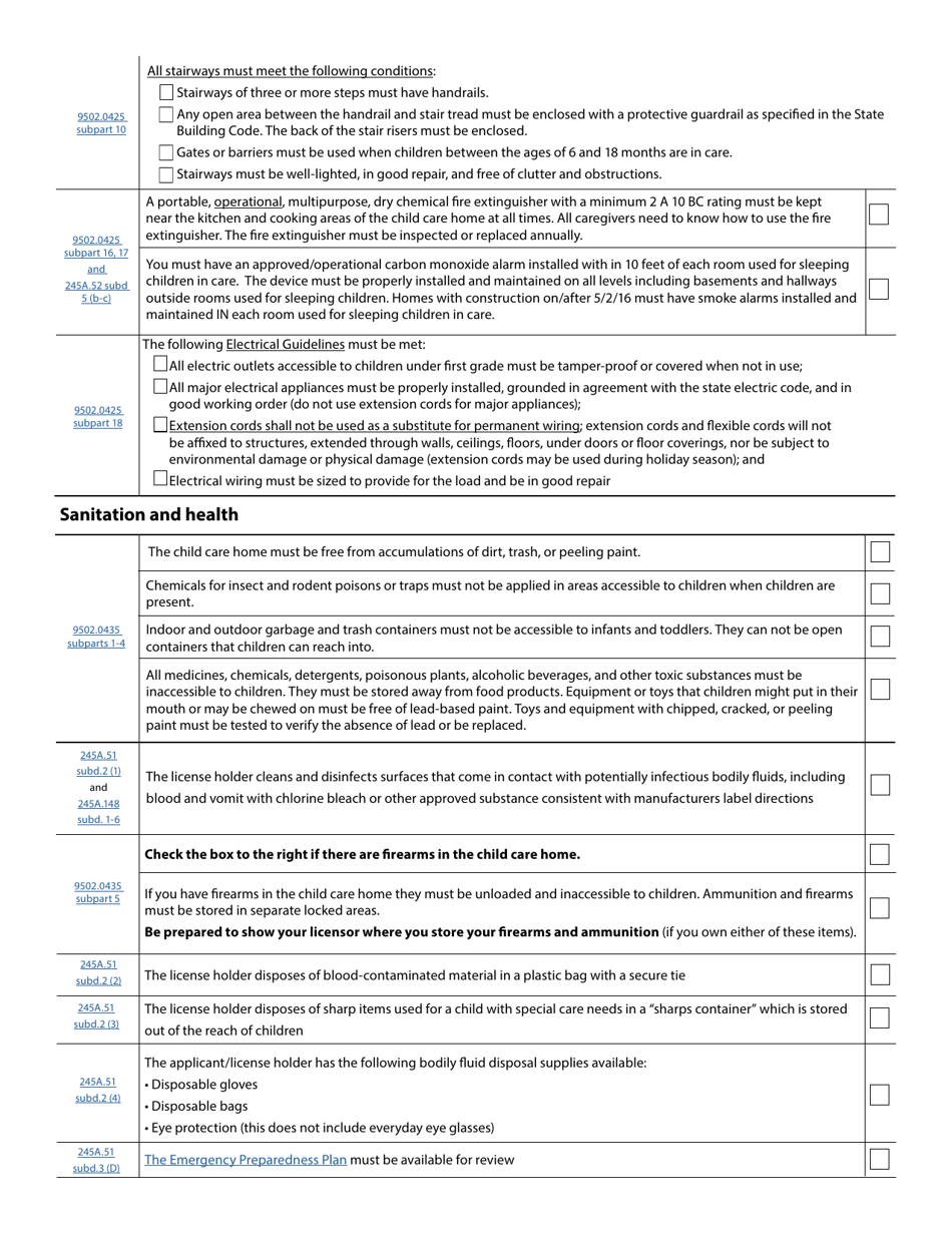 Form DHS-7775-ENG Licensing Requirements Family Child Care - Minnesota, Page 9