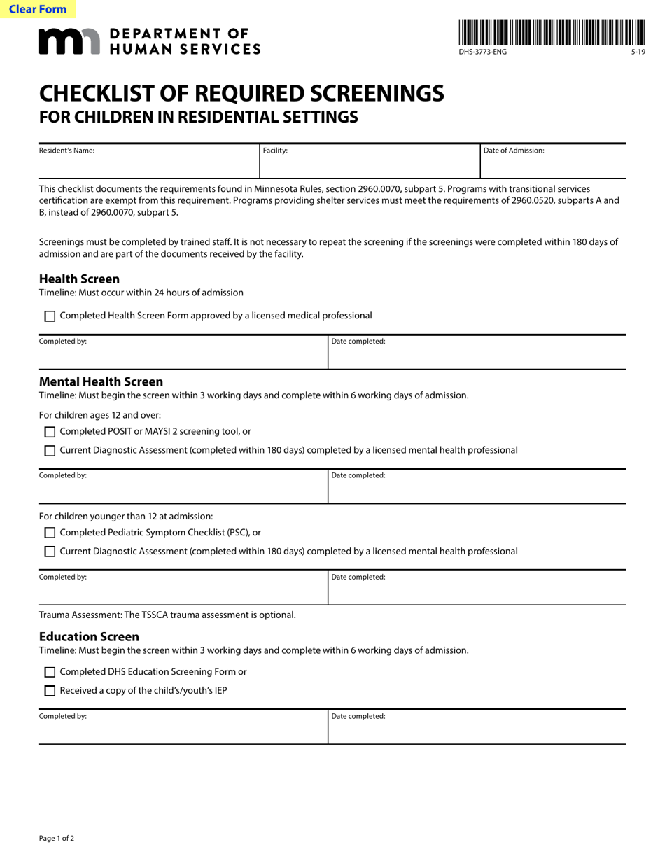 Form Dhs 3773 Eng Fill Out Sign Online And Download Fillable Pdf