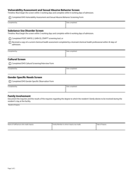 Form DHS-3773-ENG Checklist of Required Screenings for Children in Residential Settings - Minnesota, Page 2