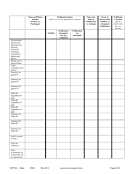 Form CHP104 Epc Hearing Contact List - Minnesota, Page 2