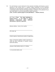 Hazardous Waste/Solid Waste Permit Application Disclosure Form - Mississippi, Page 12