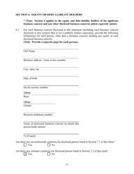 Hazardous Waste/Solid Waste Permit Application Disclosure Form - Mississippi, Page 5