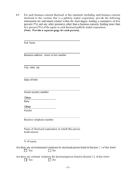 Hazardous Waste/Solid Waste Permit Application Disclosure Form - Mississippi, Page 9