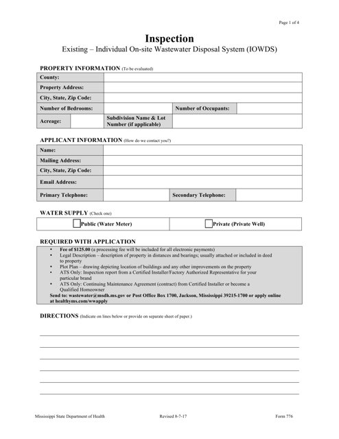 Form 776 Printable Pdf