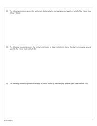 Form MO375-0038 Managing General Agents (Mga) Contract - Missouri, Page 4