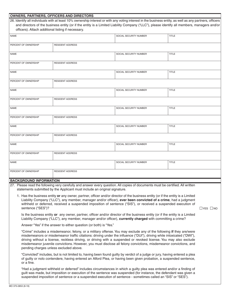 Form Mo375 0853 Fill Out Sign Online And Download Fillable Pdf Missouri Templateroller 4416