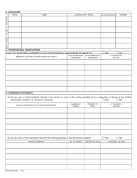 Form MO375-0536 Biographical Affidavit - Missouri, Page 2