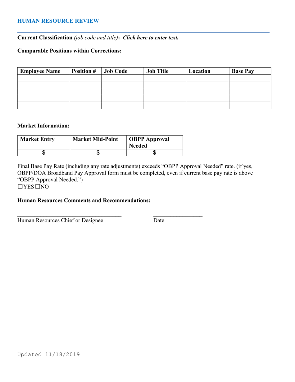 Form A Request to Implement a Broadband Pay Adjustment - Montana, Page 3