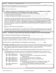 Form NOI-07 Notice of Intent Form - Construction Dewatering General Permit Mtg070000 - Montana, Page 3