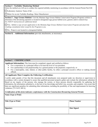 Form NOI-07 Notice of Intent Form - Construction Dewatering General Permit Mtg070000 - Montana, Page 5