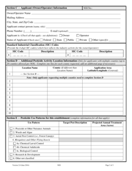 Form NOI-87 Notice of Intent (Noi) Pesticide Application Mtg870000 - Montana, Page 2