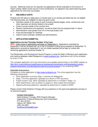 Reclamation &amp; Development Planning Grant Application Form - Montana, Page 2