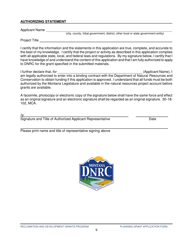 Reclamation &amp; Development Planning Grant Application Form - Montana, Page 6
