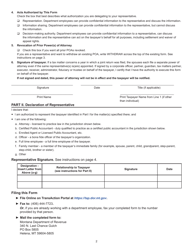 Form POA Power of Attorney Authorization to Disclose Information - Montana, Page 2
