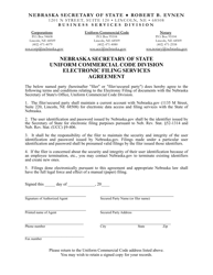 Electronic Filing Services Agreement - Nebraska, Page 2