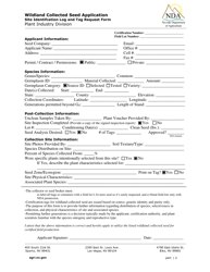 Wildland Collected Seed Application - Nevada, Page 2