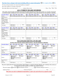 Form 623 Registration Filing Addendum - Nevada, Page 2