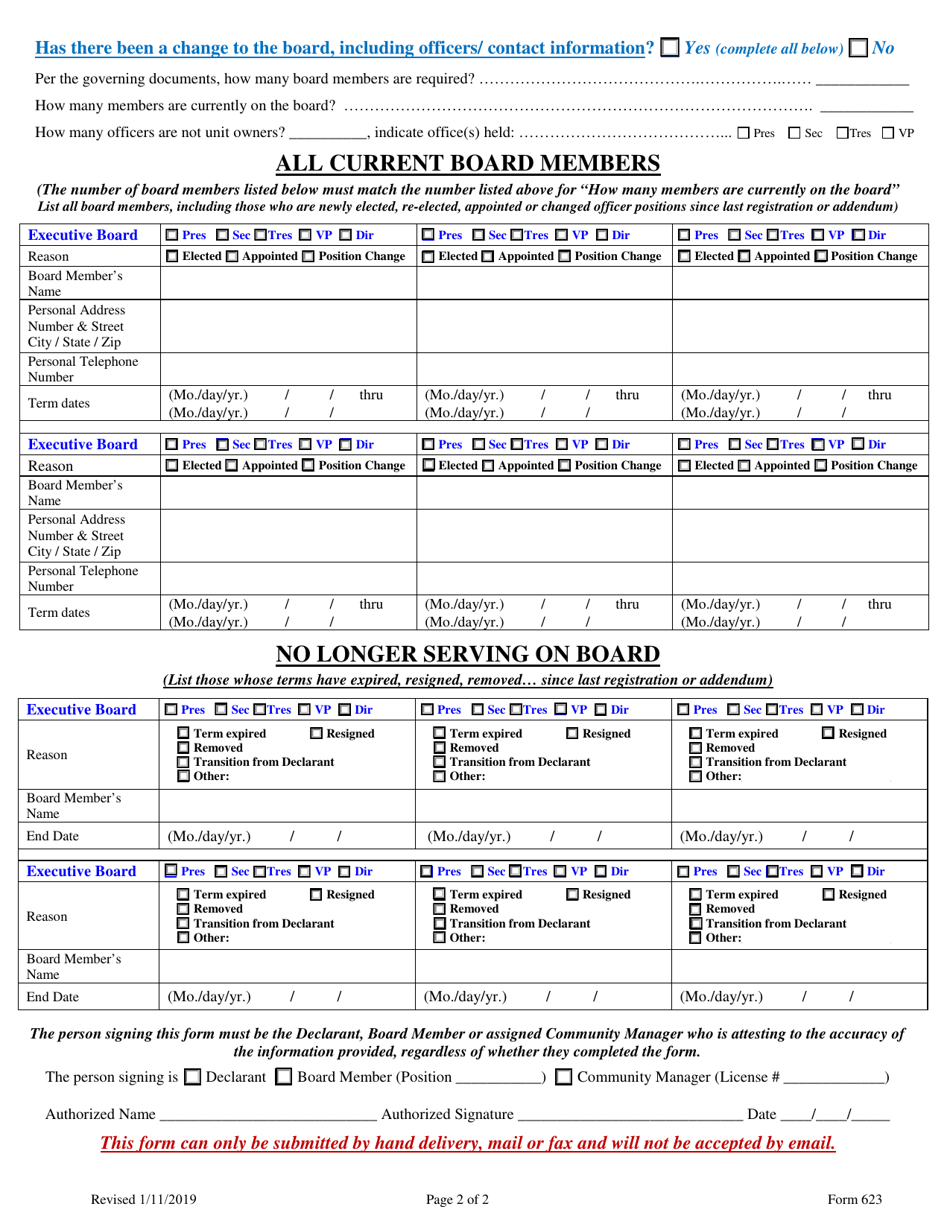 Form 623 Fill Out Sign Online And Download Fillable Pdf Nevada