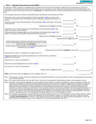 Form T2 Schedule 72 Income Inclusion for Corporations That Are Members of Multi-Tier Partnerships (2019 and Later Tax Years) - Canada, Page 2