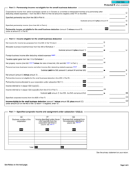 Form T2 Schedule 7 Aggregate Investment Income and Income Eligible for the Small Business Deduction (2019 and Later Tax Years) - Canada, Page 6
