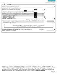 Form T3 Schedule 11 Federal Income Tax - Canada, Page 2