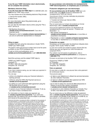Form T4RIFSUM Summary - Canada (English/French), Page 2