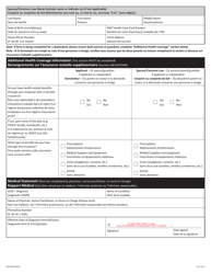Form NWT8003 Extended Health Benefits - Specified Disease Conditions Program Application - Northwest Territories, Canada (English/French), Page 2